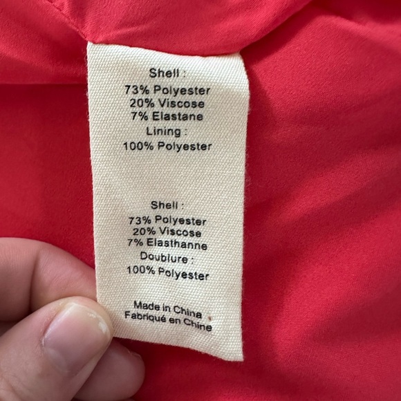 L’Agence Chamberlain Blazer Jacket in Hibiscus Coral Red Size 2 - Picture 12 of 16